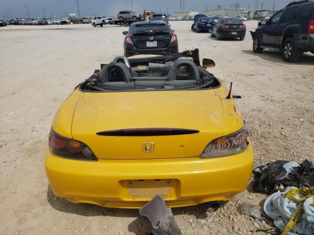 JHMAP21425S005286 - 2005 HONDA S2000 YELLOW photo 6