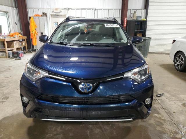 JTMRJREV7JD188331 - 2018 TOYOTA RAV4 HV LE BLUE photo 5