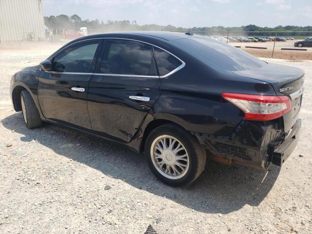 3N1AB7AP8FY307839 - 2015 NISSAN SENTRA S BLACK photo 2