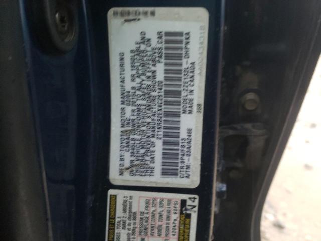 2T1KR32EX4C291420 - 2004 TOYOTA COROLLA MA XR BLUE photo 12