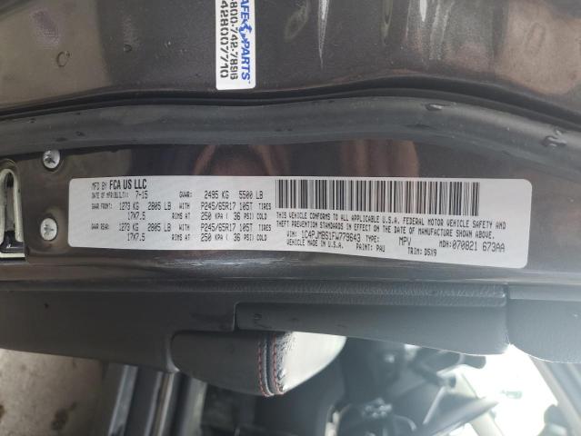 1C4PJMBS1FW779643 - 2015 JEEP CHEROKEE TRAILHAWK CHARCOAL photo 14