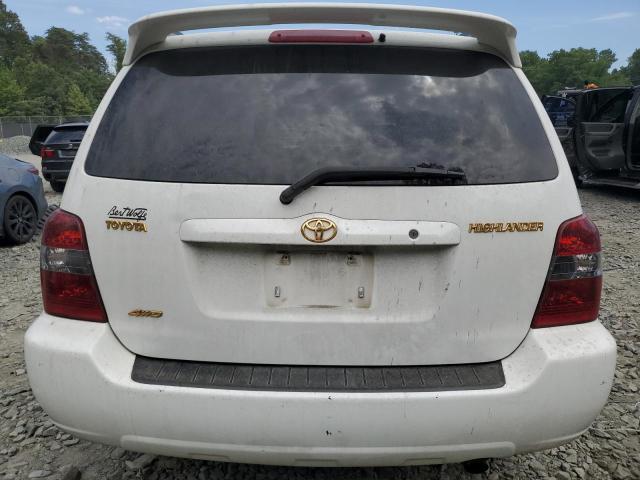 JTEEP21A940004974 - 2004 TOYOTA HIGHLANDER WHITE photo 6