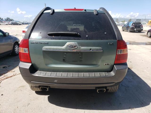 KNDJE723X77335046 - 2007 KIA SPORTAGE EX GREEN photo 6