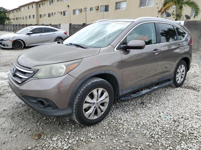 5J6RM4H72CL047578 - 2012 HONDA CR-V EXL GRAY photo 1