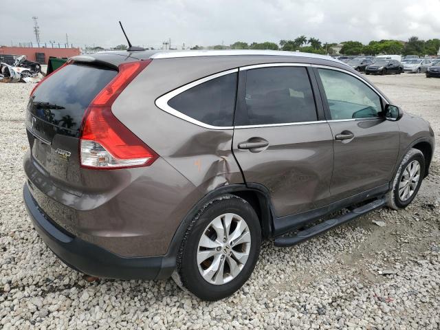 5J6RM4H72CL047578 - 2012 HONDA CR-V EXL GRAY photo 3