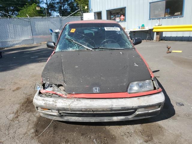 2HGED6346LH558500 - 1990 HONDA CIVIC RED photo 5