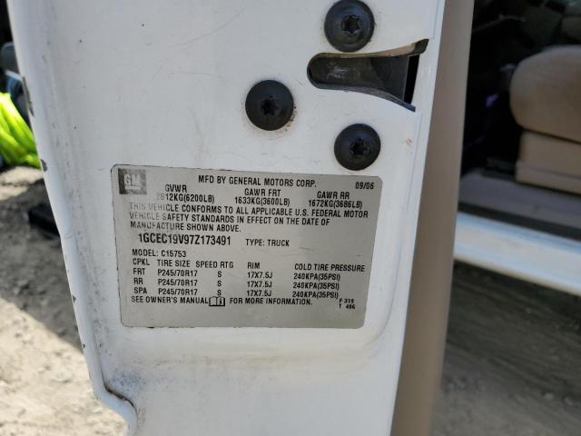 1GCEC19V97Z173491 - 2007 CHEVROLET SILVERADO C1500 CLASSIC Ağ foto 12