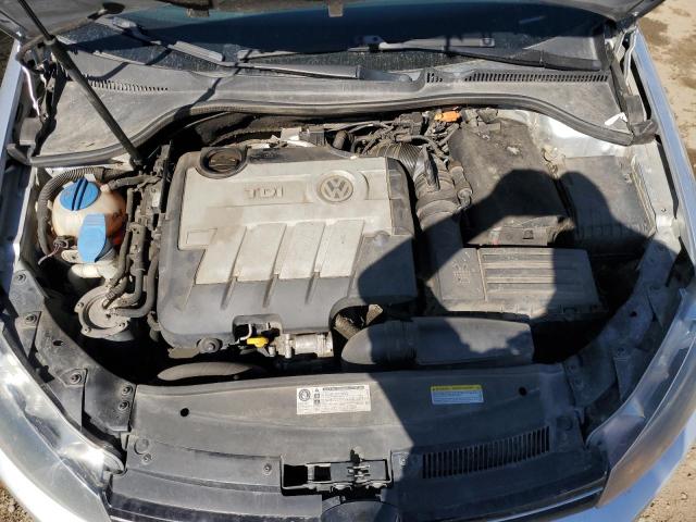 3VWPL7AJ2EM624888 - 2014 VOLKSWAGEN JETTA TDI SILVER photo 11