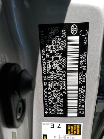 JTDKARFP7K3115680 - 2019 TOYOTA PRIUS PRIM 棕色 照片 12