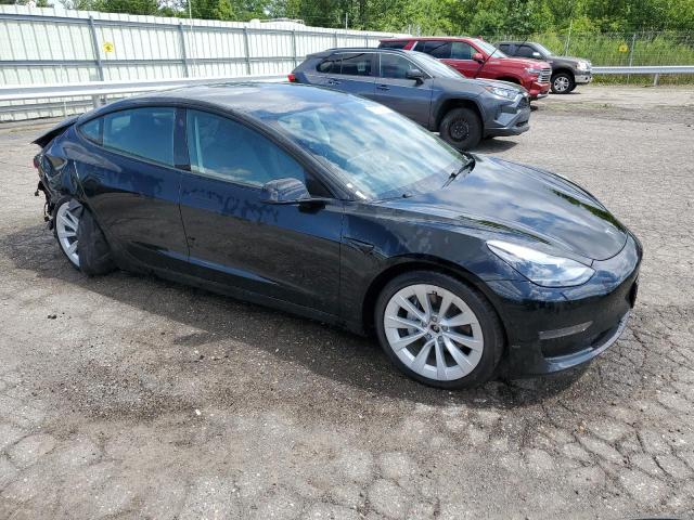 5YJ3E1EB6NF288646 - 2022 TESLA MODEL 3 BLACK photo 4