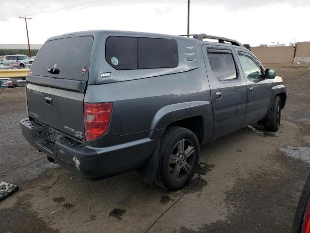 5FPYK1F55BB451927 - 2011 HONDA RIDGELINE RTL GRAY photo 3