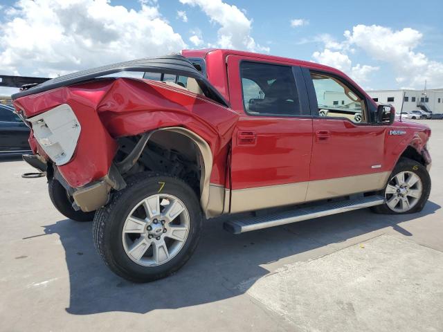 1FTFW1CT6BFA83051 - 2011 FORD F150 SUPERCREW RED photo 3