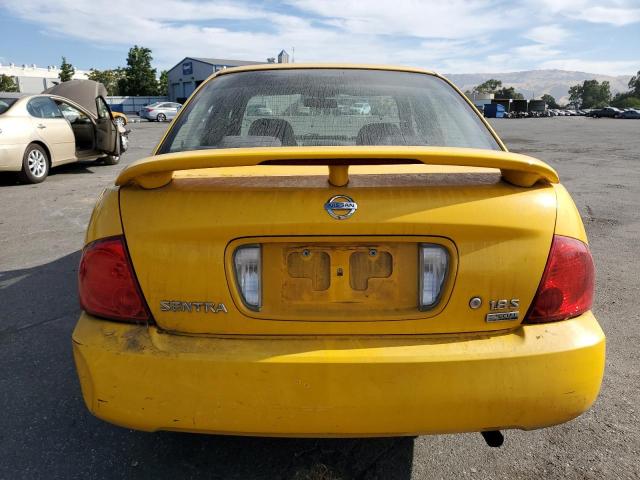 3N1CB51A06L544265 - 2006 NISSAN SENTRA 1.8S YELLOW photo 6