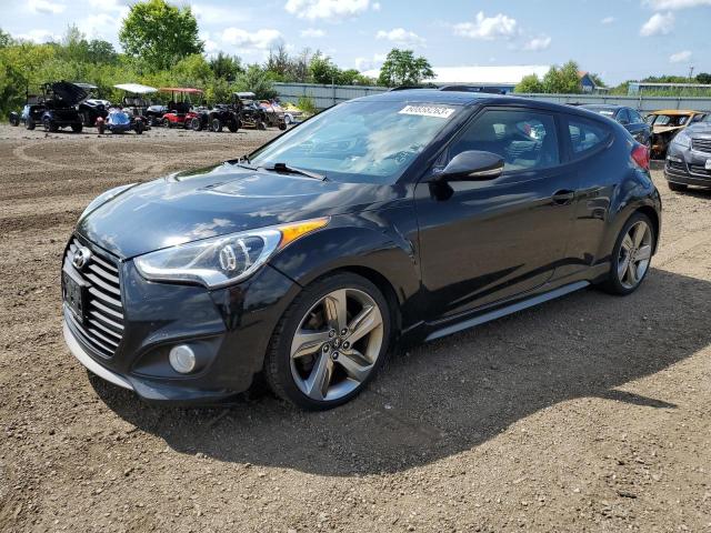 KMHTC6AE1FU229799 - 2015 HYUNDAI VELOSTER TURBO BLACK photo 1