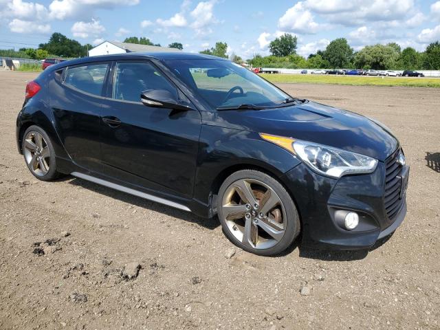 KMHTC6AE1FU229799 - 2015 HYUNDAI VELOSTER TURBO BLACK photo 4