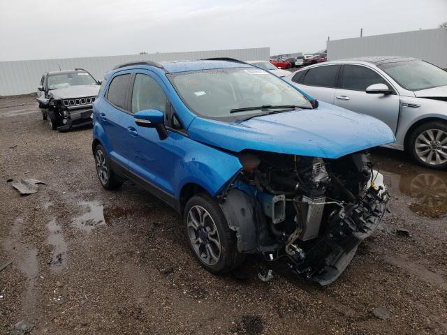 MAJ3P1TE1JC238046 - 2018 FORD ECOSPORT SE BLUE photo 1