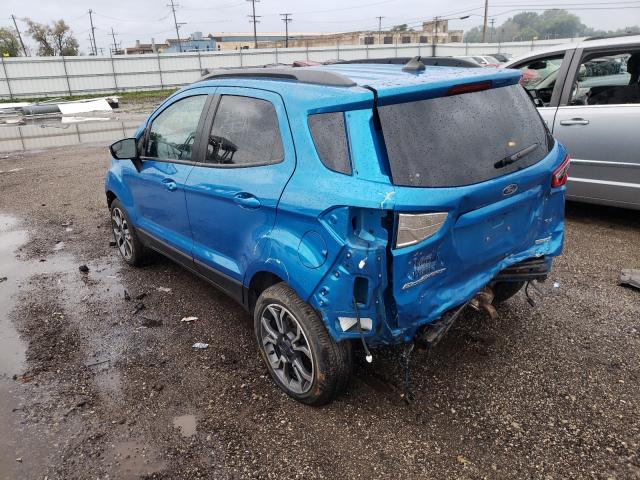 MAJ3P1TE1JC238046 - 2018 FORD ECOSPORT SE Azul foto 3