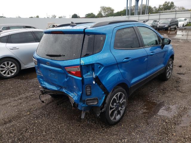 MAJ3P1TE1JC238046 - 2018 FORD ECOSPORT SE Azul foto 4