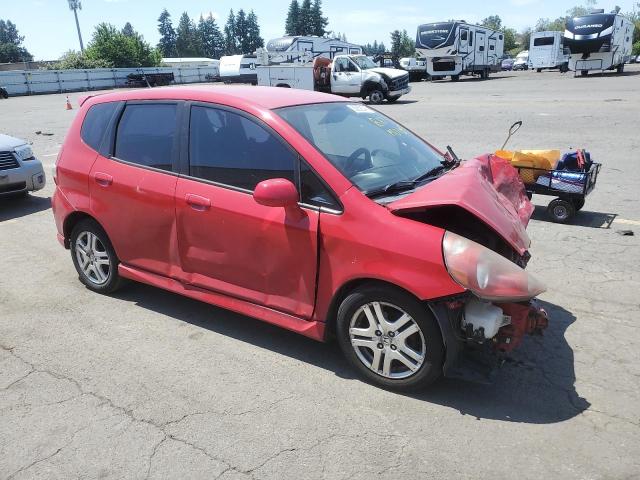 JHMGD38647S022450 - 2007 HONDA FIT S RED photo 4
