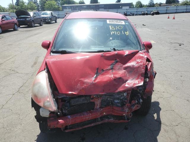 JHMGD38647S022450 - 2007 HONDA FIT S RED photo 5