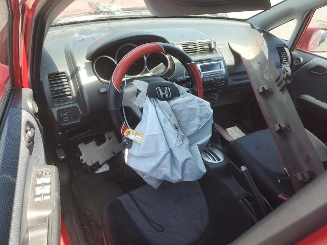 JHMGD38647S022450 - 2007 HONDA FIT S RED photo 8