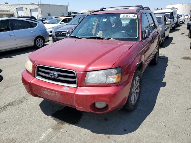 JF1SG65625H725263 - 2005 SUBARU FORESTER 2.5XS წითელი ფოტო 1