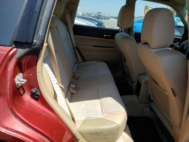 JF1SG65625H725263 - 2005 SUBARU FORESTER 2.5XS წითელი ფოტო 11