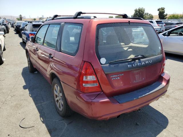 JF1SG65625H725263 - 2005 SUBARU FORESTER 2.5XS წითელი ფოტო 2