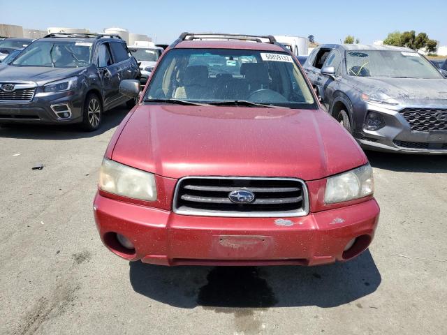 JF1SG65625H725263 - 2005 SUBARU FORESTER 2.5XS წითელი ფოტო 5