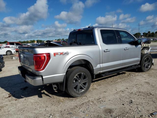 1FTFW1E89NKD74289 - 2022 FORD F150 SUPERCREW SILVER photo 3