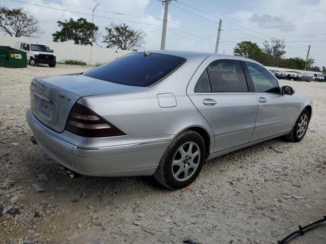 WDBNG70J12A296449 - 2002 MERCEDES-BENZ S 430 SILVER photo 3