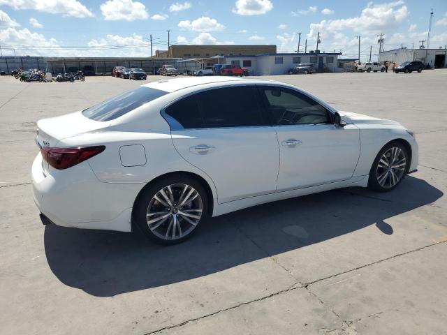 JN1EV7AP8KM514558 - 2019 INFINITI Q50 LUXE WHITE photo 3