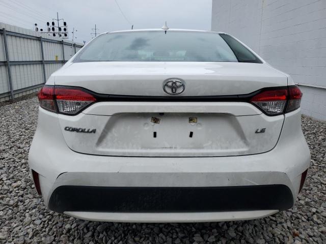 5YFEPMAE0NP327398 - 2022 TOYOTA COROLLA LE WHITE photo 6