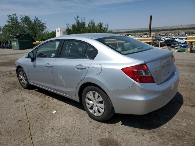 2HGFB2F54CH593348 - 2012 HONDA CIVIC LX SILVER photo 2
