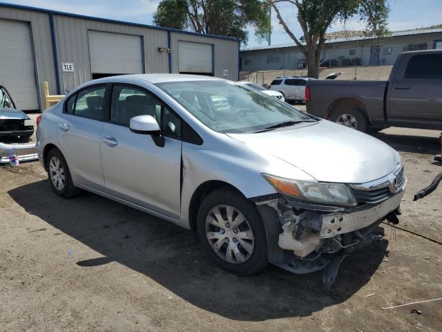 2HGFB2F54CH593348 - 2012 HONDA CIVIC LX SILVER photo 4