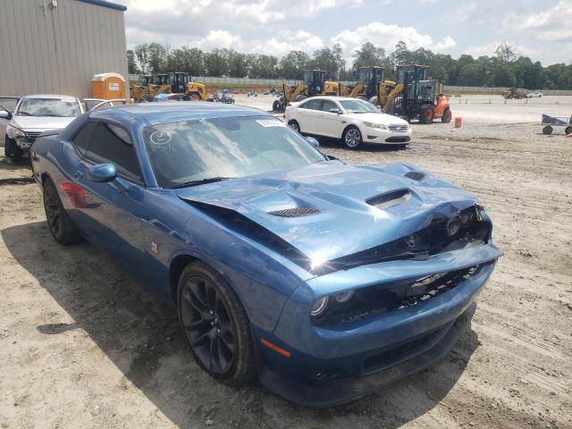 2C3CDZFJ8MH624091 - 2021 DODGE CHALLENGER R/T SCAT PACK BLUE photo 4