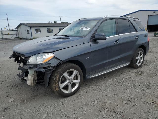 4JGDA5HB6CA027246 - 2012 MERCEDES-BENZ ML 350 4MATIC GRAY photo 1