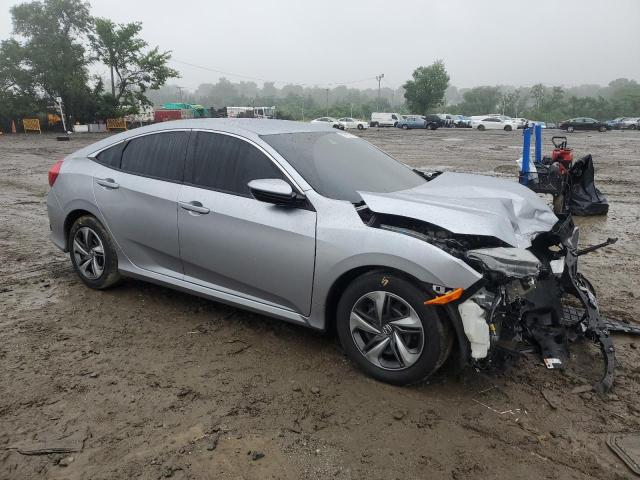 2HGFC2F67MH500183 - 2021 HONDA CIVIC LX 银色 照片 4