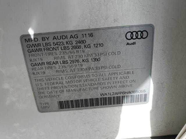 WA1L2AFP6HA085055 - 2017 AUDI Q5 PREMIUM PLUS Ağ foto 13