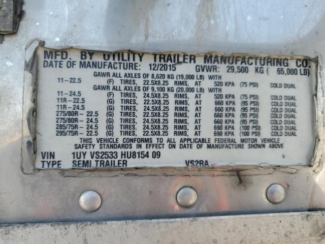 1UYVS2533HU815409 - 2017 UTILITY VS2RA Ağ foto 10