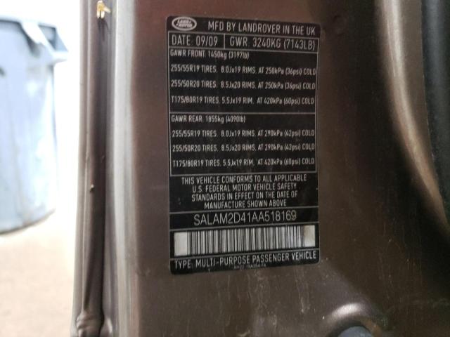 SALAM2D41AA518169 - 2010 LAND ROVER LR4 HSE PLUS TAN photo 13