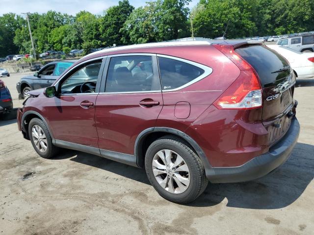 5J6RM4H76CL056221 - 2012 HONDA CR-V EXL BURGUNDY photo 2