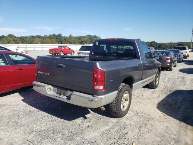 1D7HA16N12J157886 - 2002 DODGE RAM PICKUP GRAY photo 4