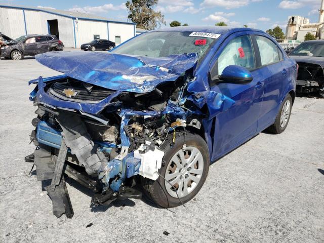 1G1JB5SH4H4110075 - 2017 CHEVROLET SONIC LS 蓝色 照片 2