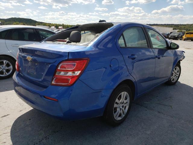 1G1JB5SH4H4110075 - 2017 CHEVROLET SONIC LS 蓝色 照片 4