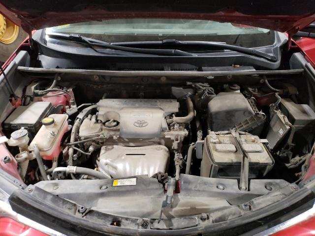 2T3BFREV3HW619148 - 2017 TOYOTA RAV4 LE წითელი ფოტო 12