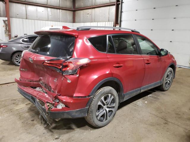 2T3BFREV3HW619148 - 2017 TOYOTA RAV4 LE წითელი ფოტო 3