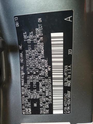 5TDJK3DC2DS070641 - 2013 TOYOTA SIENNA LE GREEN photo 13