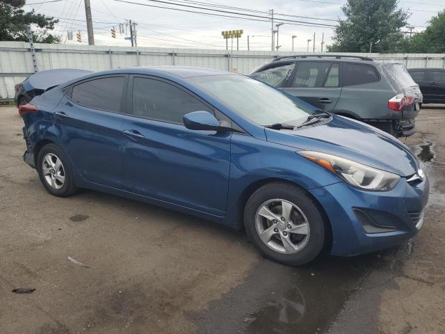 KMHDH4AEXEU191305 - 2014 HYUNDAI ELANTRA SE BLUE photo 4