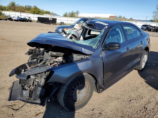 3VW2K7AJ0CM367563 - 2012 VOLKSWAGEN JETTA BASE GRAY photo 2